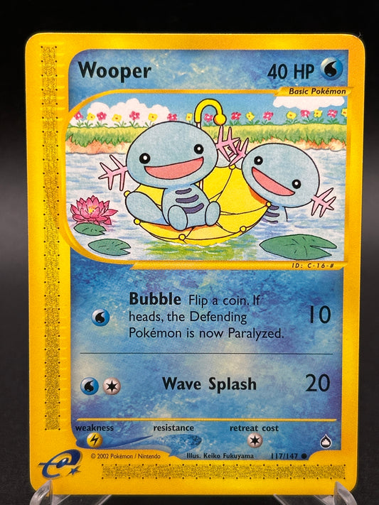 Pokémon TCG: 2002 Wooper 117/147 Aquapolis