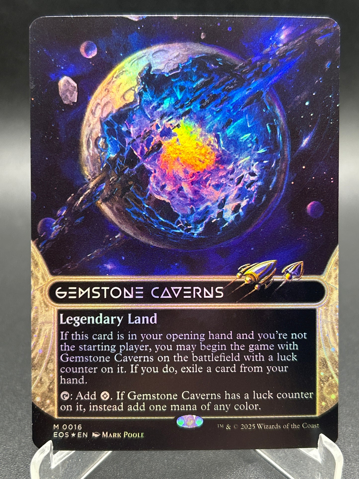 MTG TCG: Gemstone Caverns (Borderless)(Foil) M 0016 EOS: Edge of Eternities Stellar Sights