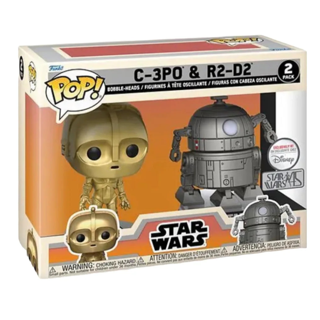 Funko PoP! STAR WARS: C-3PO & R2-D2 2-Pack (Disney Exclusive)(Star Wars 45)
