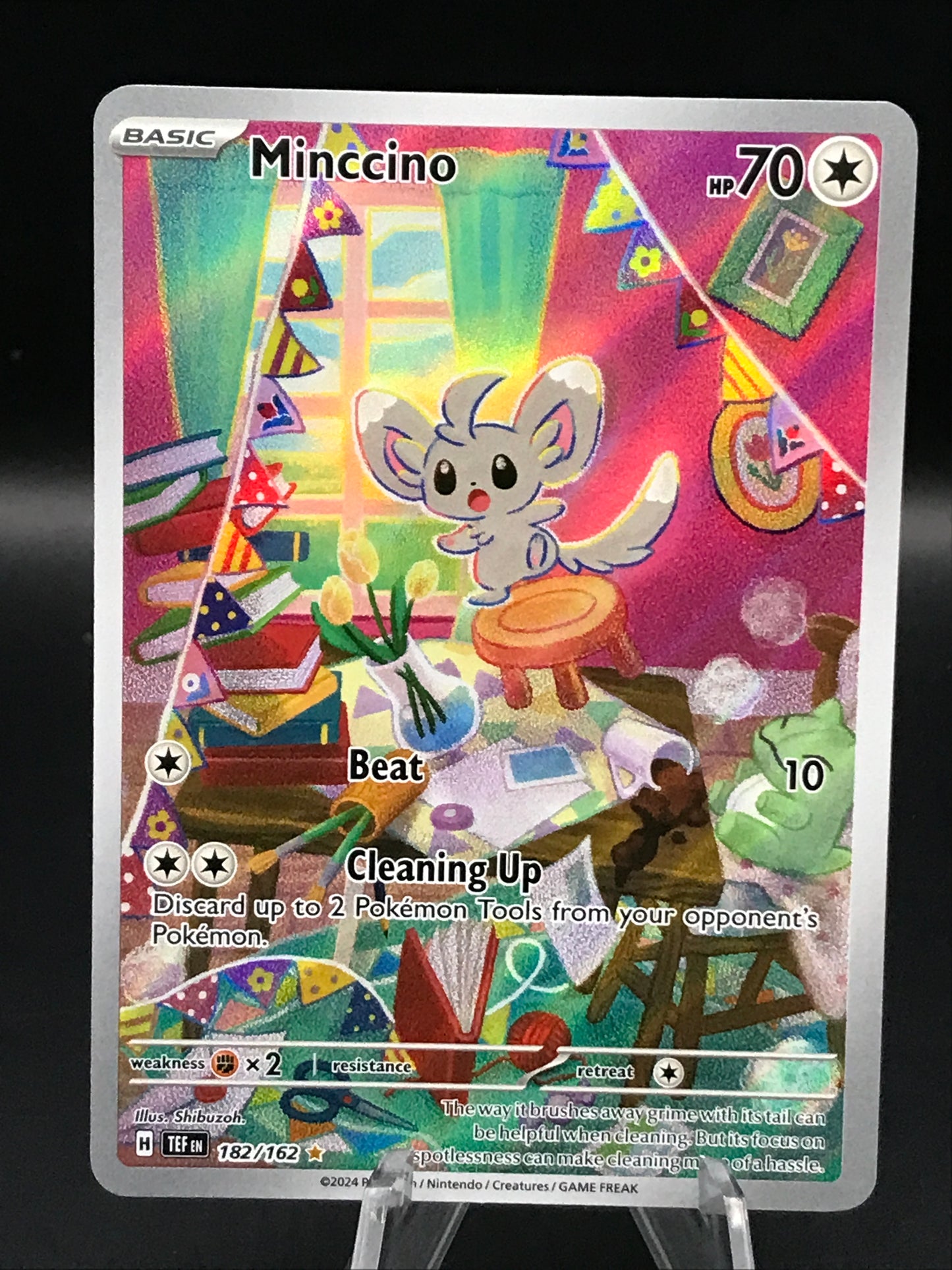 Pokémon TCG: 2024 Minccino 182/162 SV: Temporal Forces
