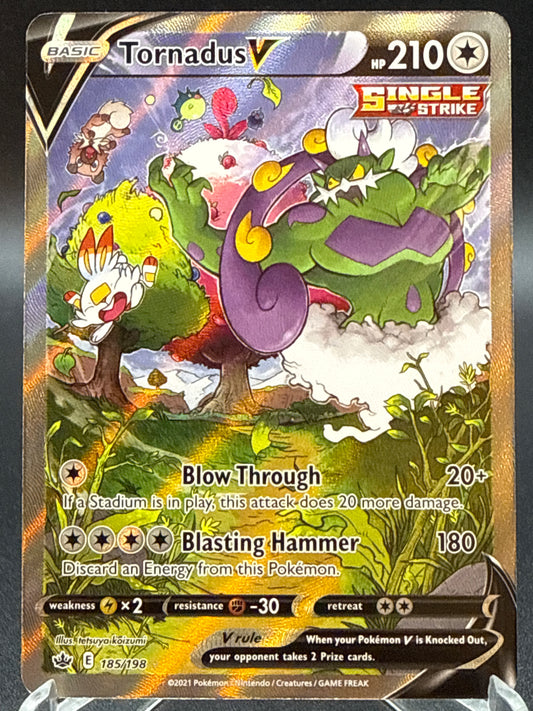 Pokemon TCG: 2021 Tornadus V 185/198 S&S: Chilling Reign
