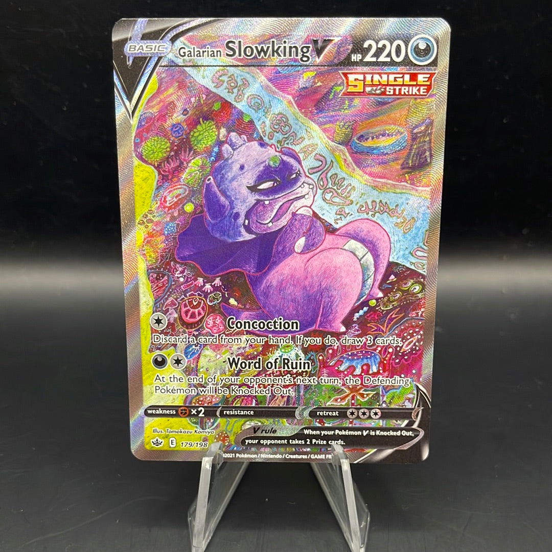 Pokémon TCG: 2021 Galarian Slowking V 179/198 Chilling Reign Alt Art