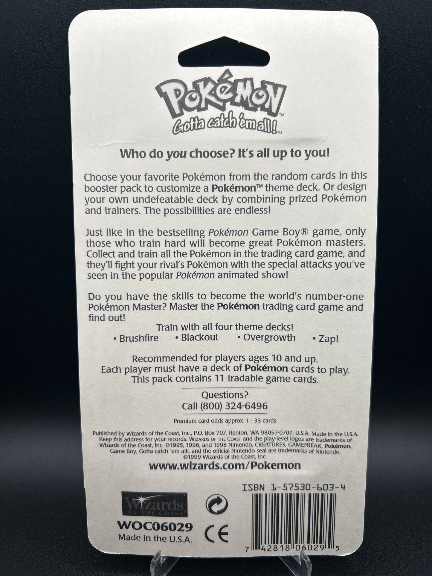 Pokémon TCG: Base Set - Blister Booster Pack WOTC Sealed - Charizard - 33.80g