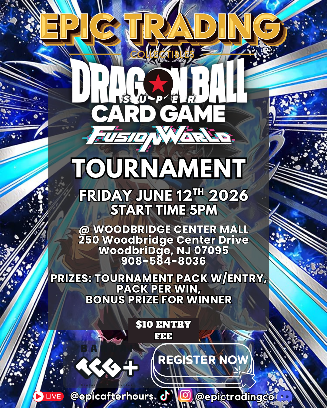 EPIC Dragonball TCG Tournament - Woodbridge