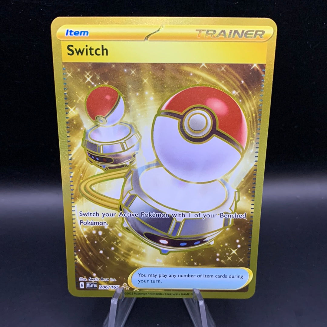 Pokemon TCG: 2023 Switch 206/165 Scarlet & Violet 151 Gold