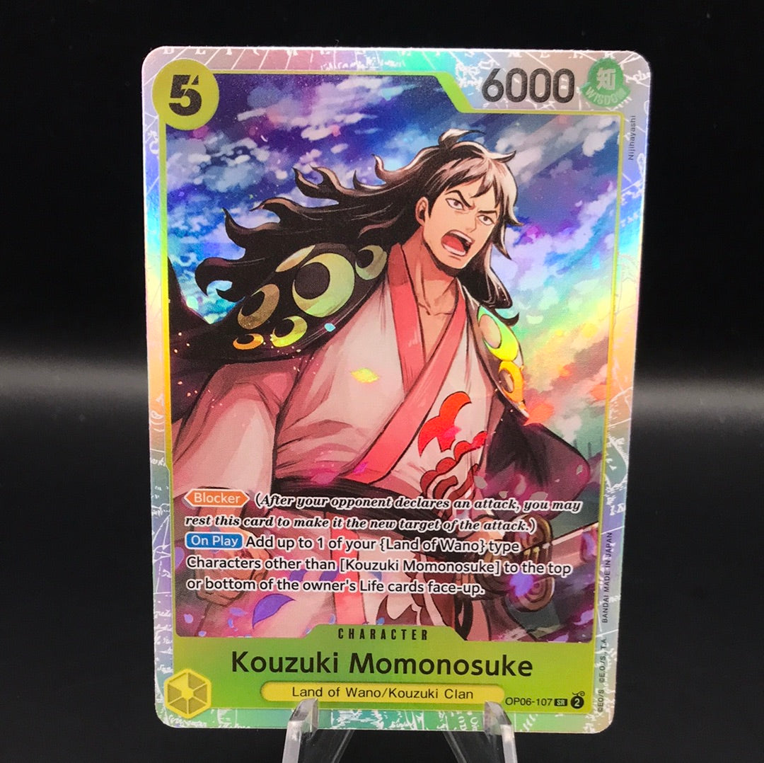 One Piece TCG: Kouzuki Momonosuke OPO6-107 SR Wings of the Captain
