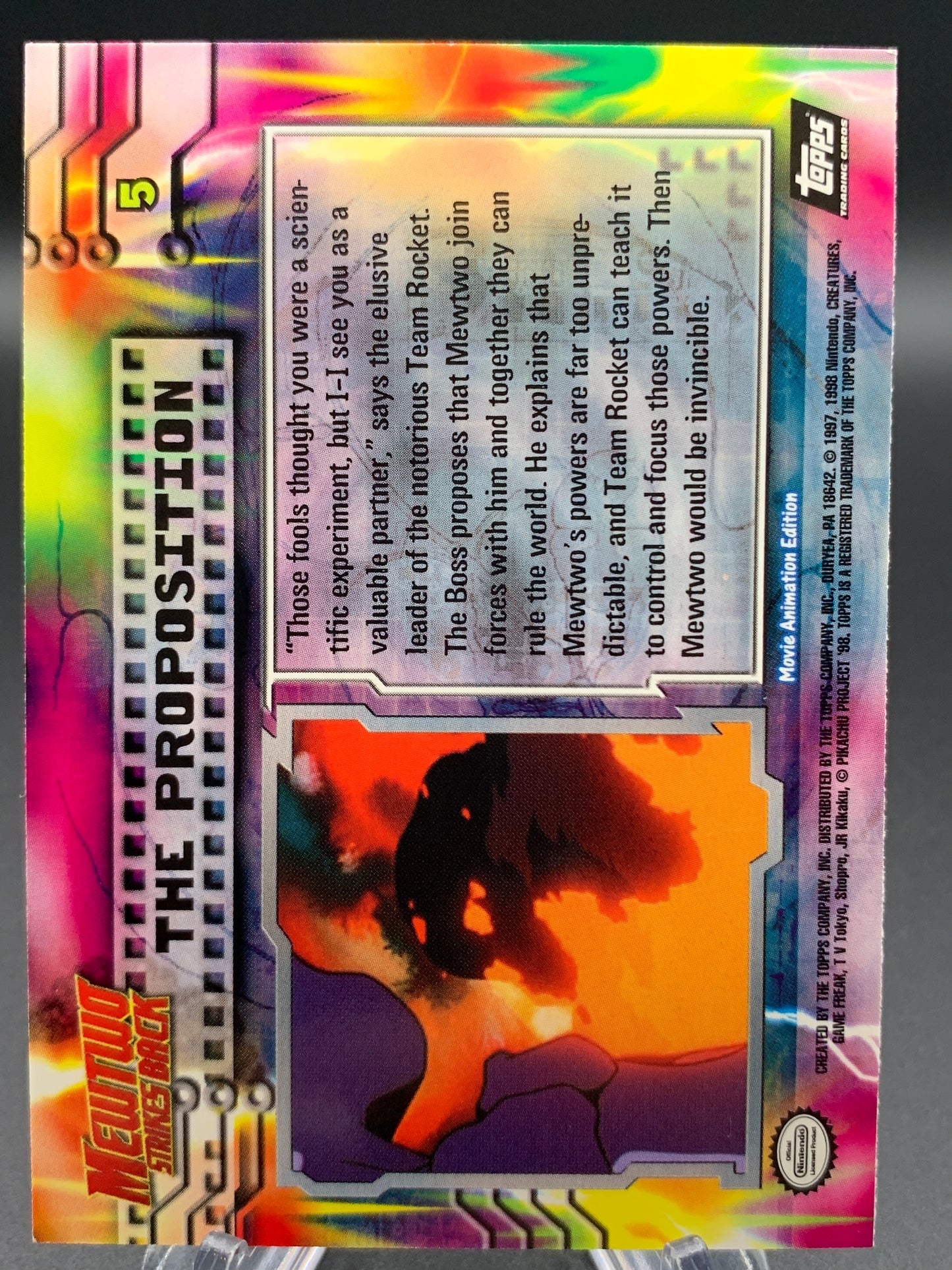 Pokémon TCG: Topps Pokémon The Proposition - #5 - Mewtwo Strikes Back Movie Animation Edition