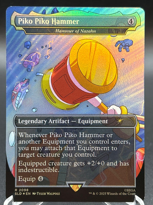 MTG TCG: Piko Piko Hammer - Hammer of Nazahn (Rainbow Foil) R 2098 SLD: Secret Lair Drop Series (Secret Lair x Sonic)