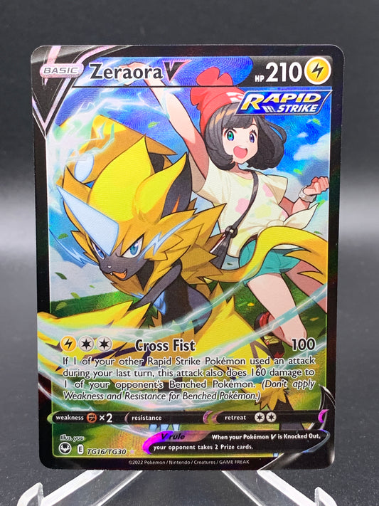 Pokémon TCG: 2022 Zeraora V TG16/TG30 SWSH: Silver Tempest Trainer Gallery