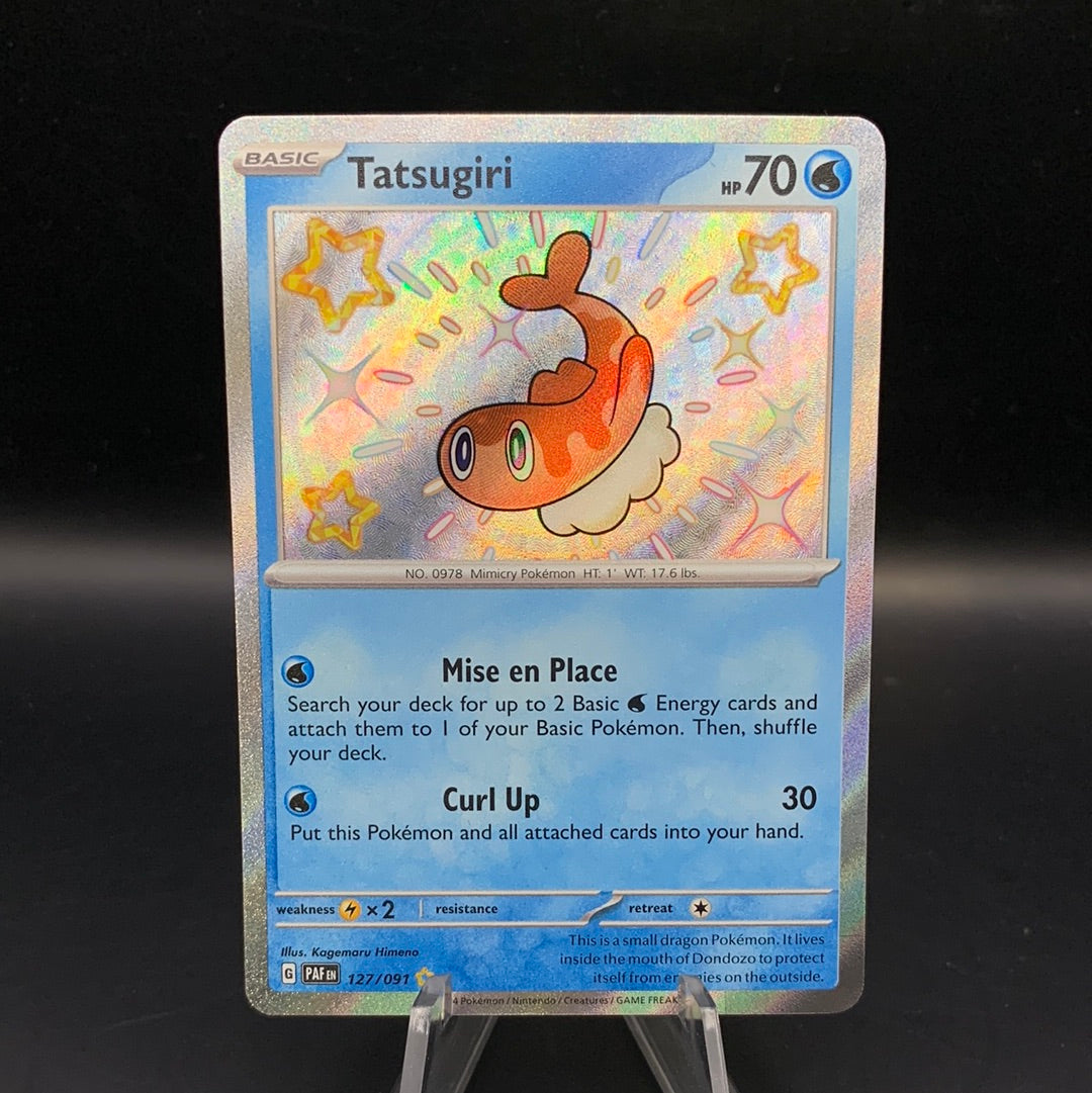 Pokémon TCG: 2024 Tatsugiri 127/091 S&V Paldean Fates Baby Shiny