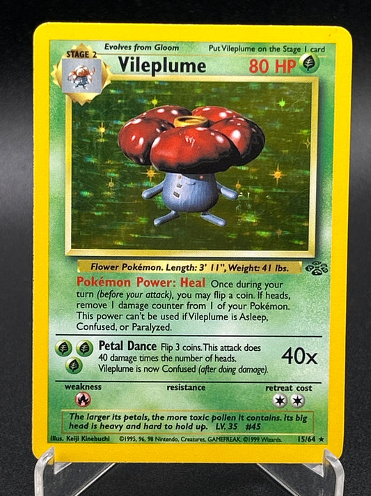Pokémon TCG: 1999 Vileplume 15/64 Jungle Unlimited Holo