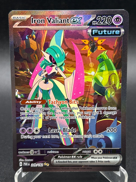 Pokémon TCG: 2023 Iron Valiant ex 249/182 SV: Paradox Rift