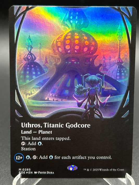 MTG TCG: Uthros, Titanic Godcore (Borderless)(Foil) M 0285 EOE: Edge of Eternities
