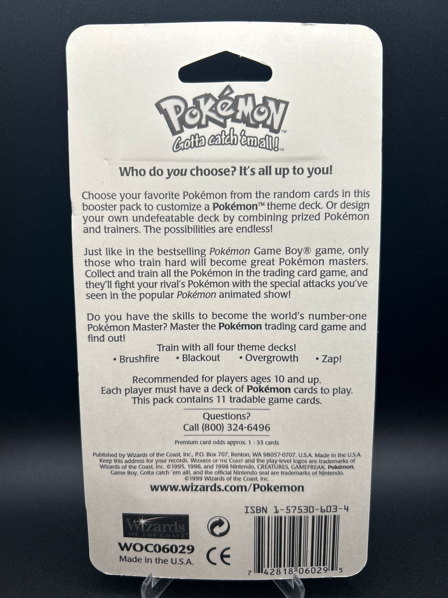 Pokémon TCG: Base Set - Blister Booster Pack WOTC Sealed - Venusaur - 33.84g