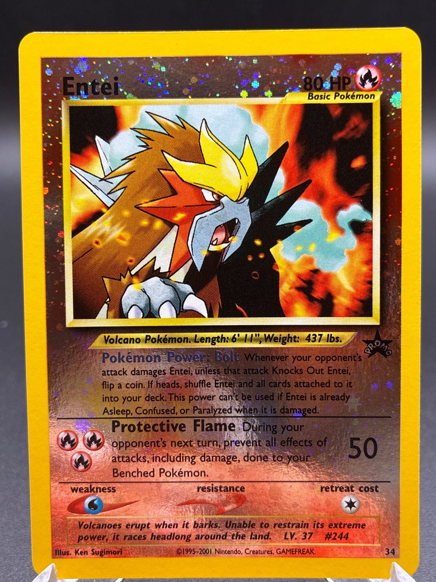 Pokémon TCG: 1999 Entei #34 WoTC Movie Promo