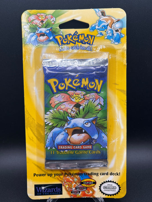 Pokémon TCG: Base Set - Blister Booster Pack WOTC Sealed - Venusaur- Shadowless - 34.11g