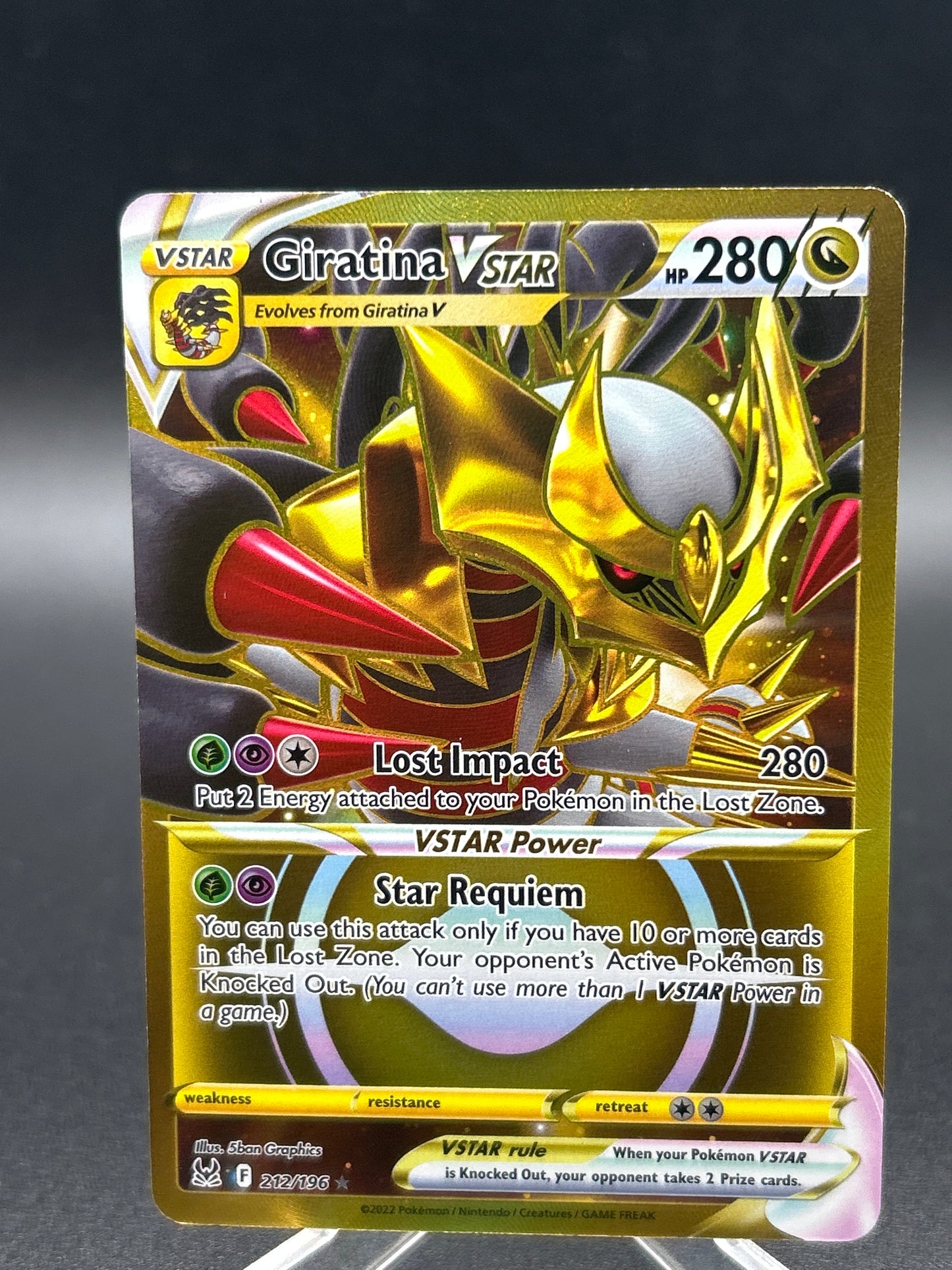Pokemon TCG 2022 Giratina Vstar 212/196 SWSH: Lost Origin