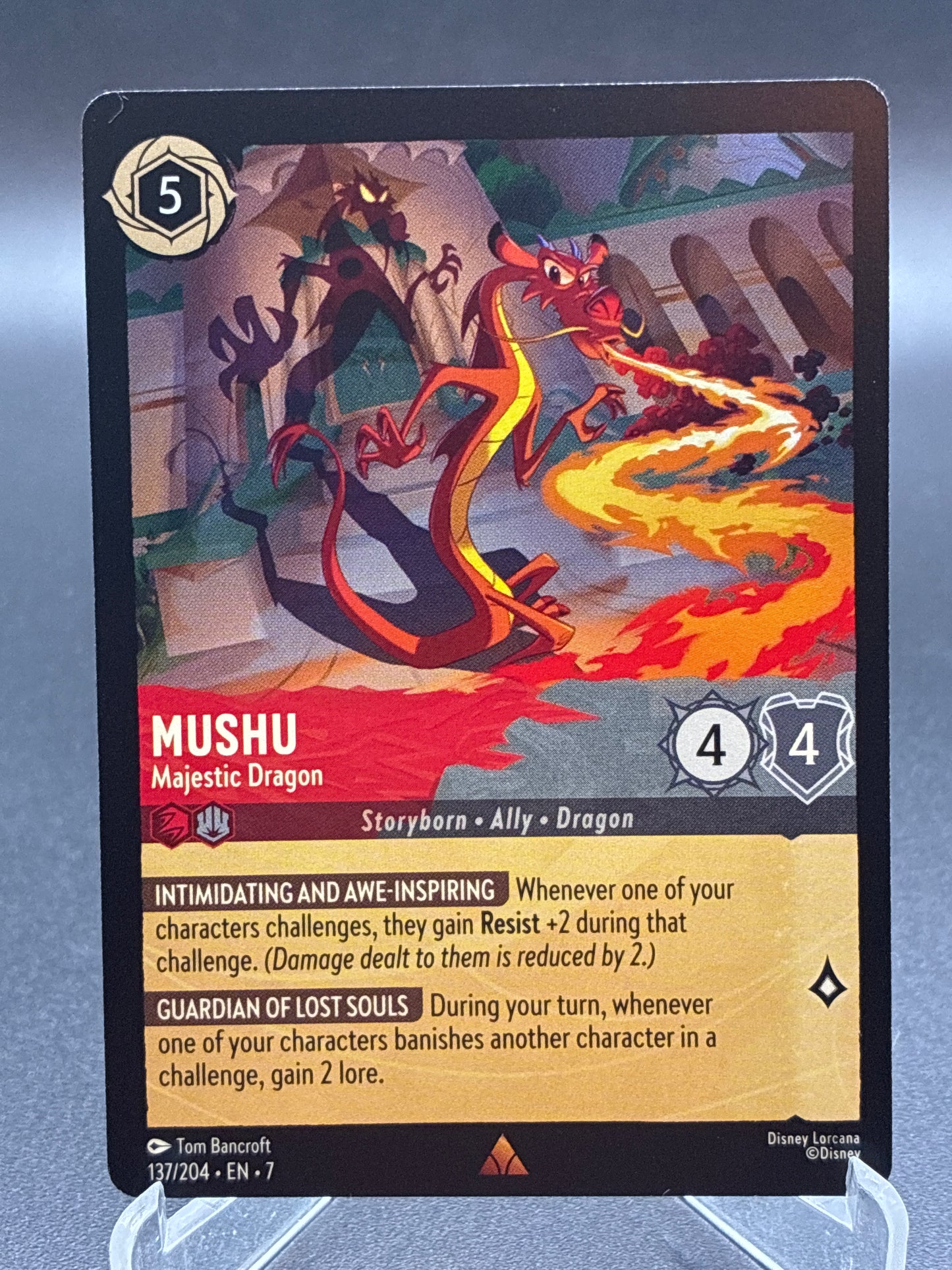 Lorcana TCG: Mushu Majestic Dragon 137/204 Archazia's Island