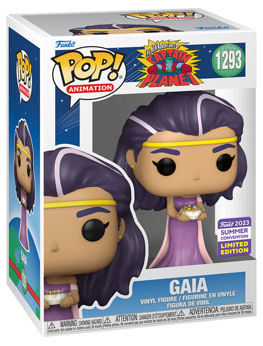 Funko PoP! Animation: Gaia (The New Adventures of Captain Planet) 1293 (2023 San Diego Comic Con Limited Edition)