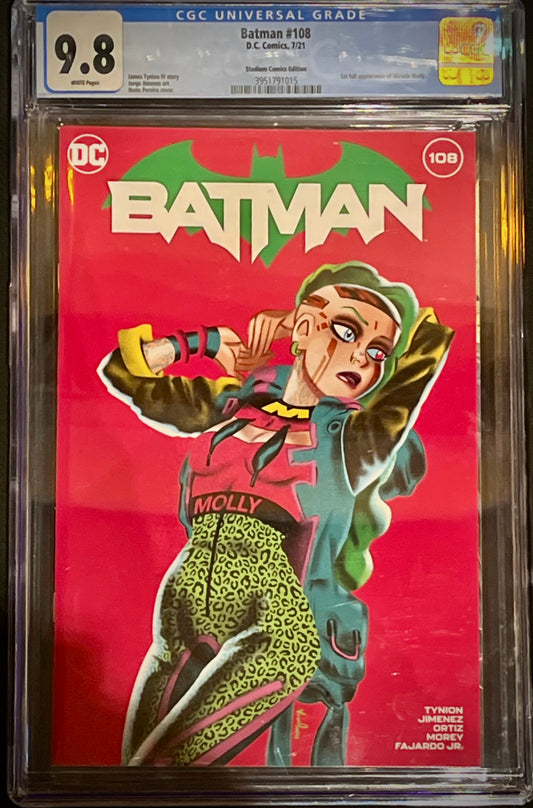 Graded Comics CGC 9.8: 2022 Batman #108 D.C Comics 7/21