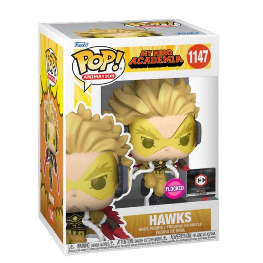 Funko PoP! My Hero Academia: Hawks 1147 (Flocked)(Chalice Collectibles Exclusive)