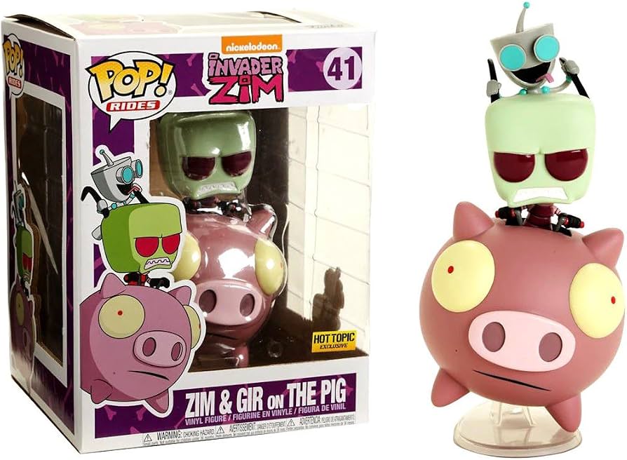 Funko Pop! Rides: Invader Zim - Zim & Gir on the Pig - 41