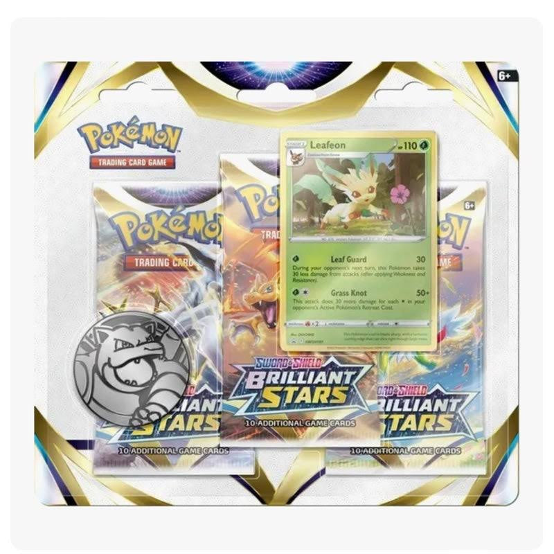 Pokémon TCG: Sword & Shield - Brilliant Stars 3 Pack Blister (Artwork May Vary)