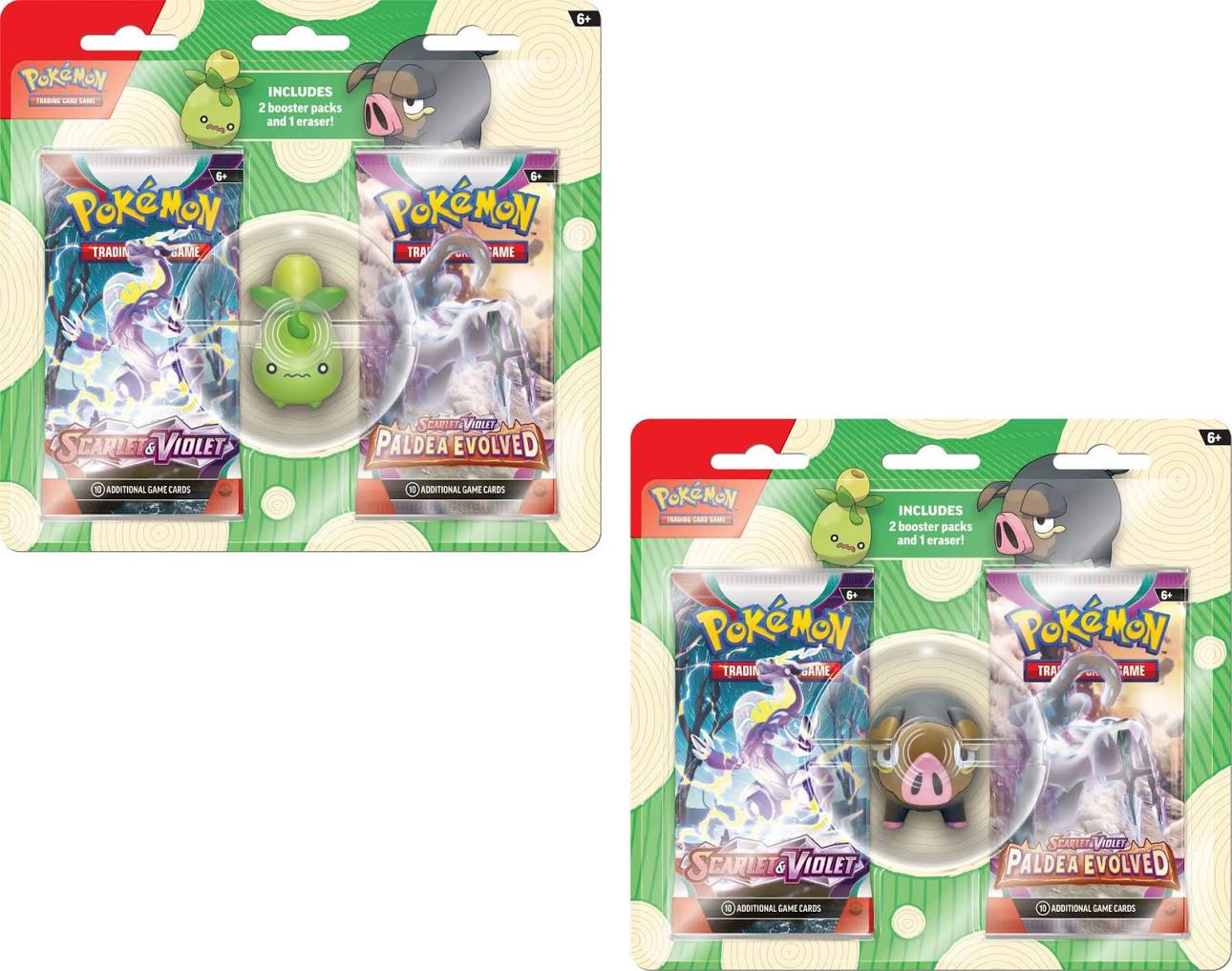Pokémon TCG: Scarlet & Violet - Back to School Eraser - Blister 2023 (Styles May Vary)