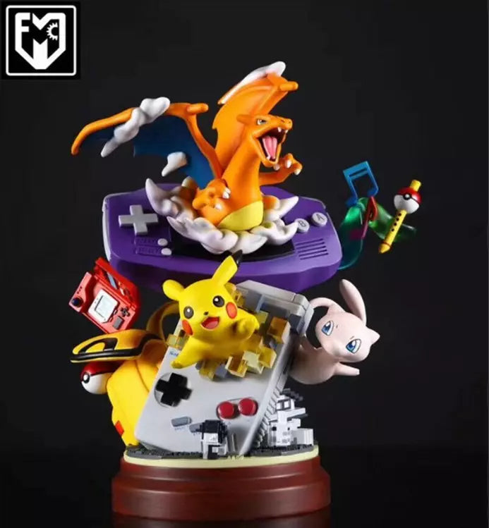 Pokémon: MFC Studio GB&GBA Pikachu Mew Charizard Resign Statue