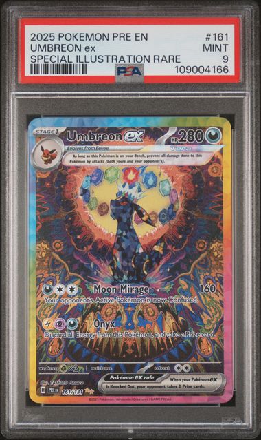 PSA 9 Pokémon TCG: 2024 Umbreon ex 161/131 SV: Prismatic Evolutions