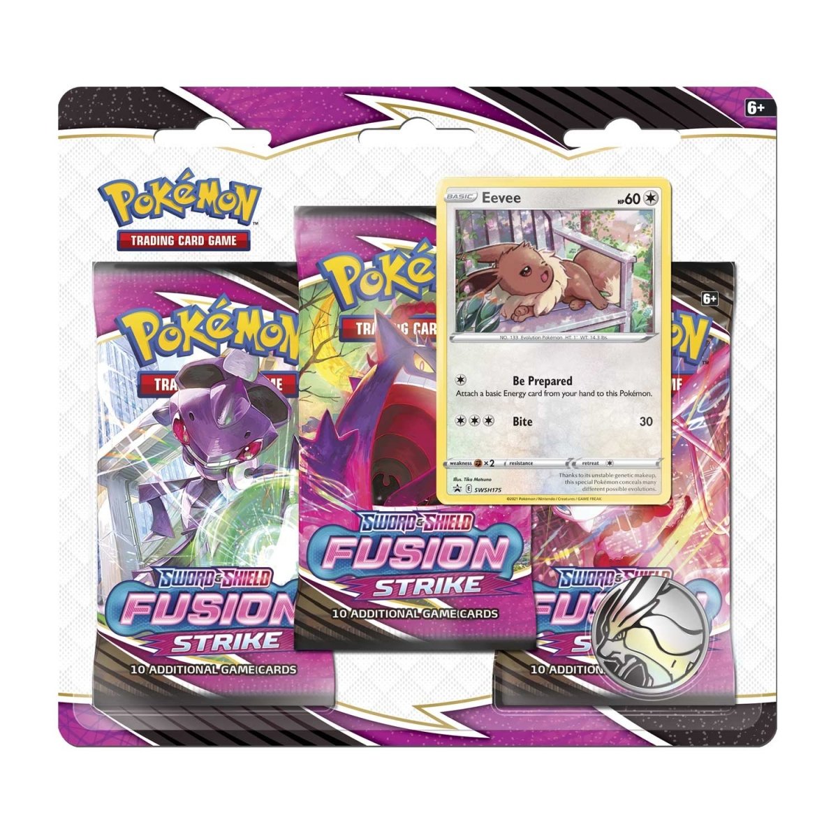 Pokémon TCG: Sword & Shield - Fusion Strike - 3 Pack Blister - Eevee