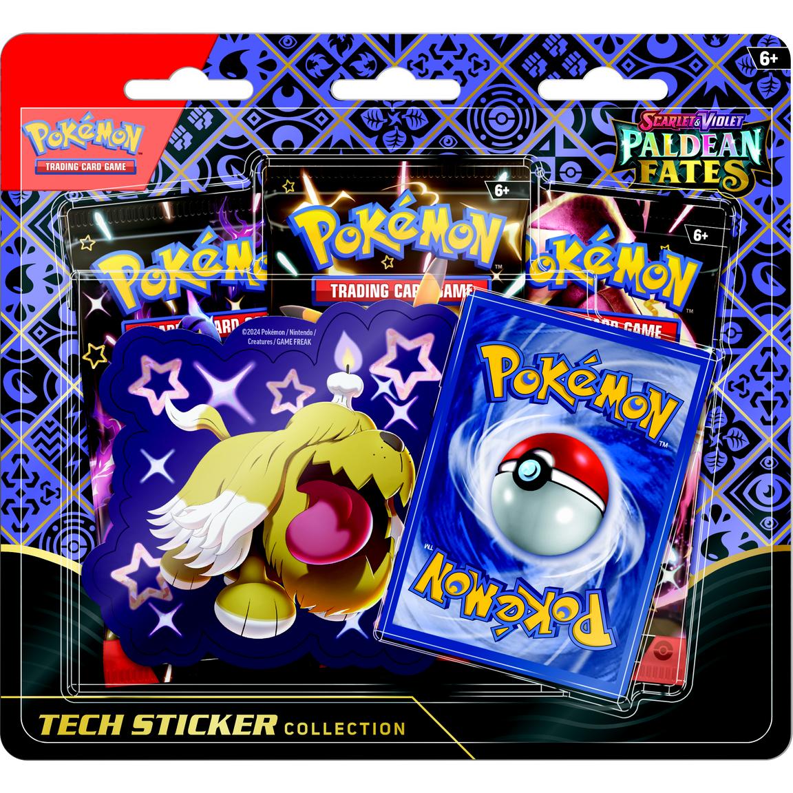 Pokémon TCG: Scarlet & Violet Paldean Fates Tech Sticker Collection 3-Pack Blister