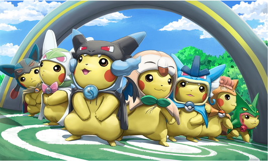 Poncho Pikachu Pokemon Playmat