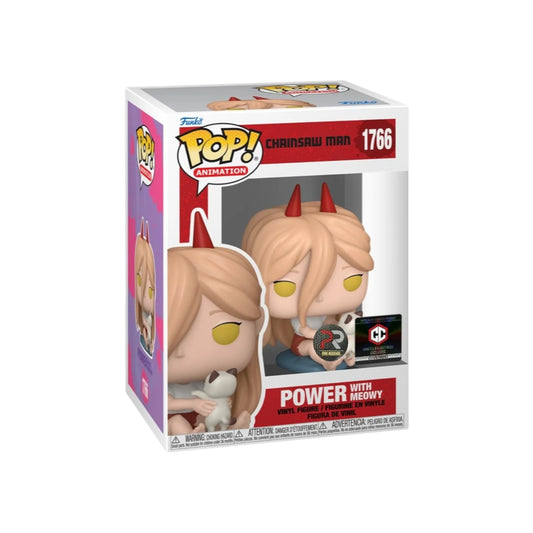 Funko PoP! Chainsaw Man: Power with Meowy 1766 (Prerelease)(Chalice Collectibles Exclusive)