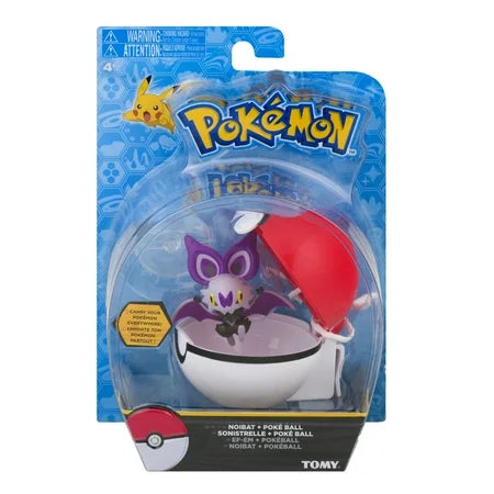Pokemon: TOMY - Clip 'n Carry Poke Ball - Noibat & Poke Ball