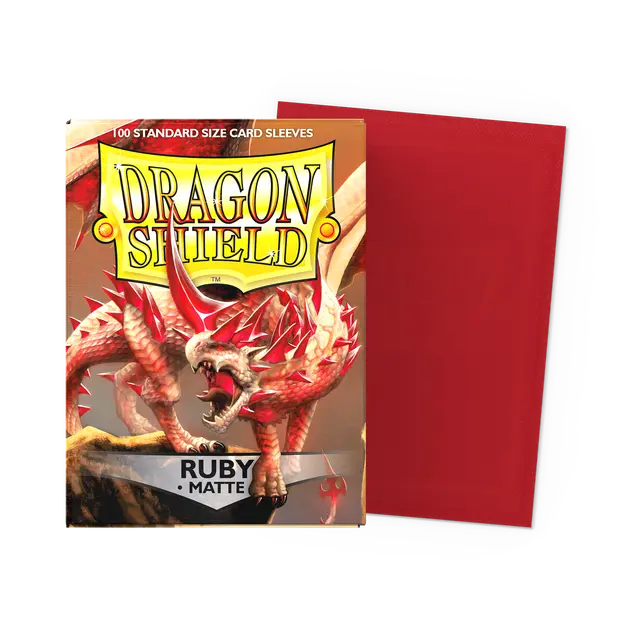 Dragon Shield Outer Sleeves Standard Matte - Ruby (100CT)