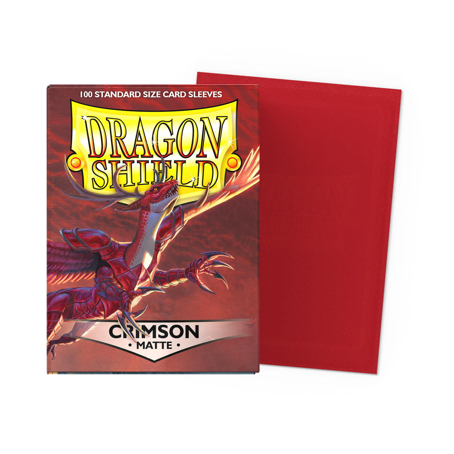 Dragon Shield Outer Sleeves Standard Matte - Crimson (100CT)