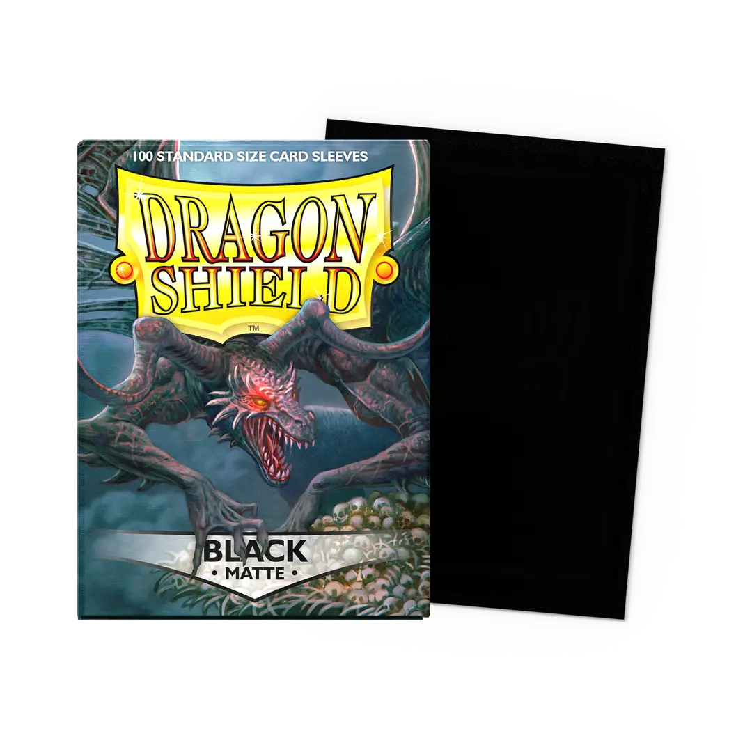 Dragon Shield Outer Sleeves Standard Matte - Black (100CT)
