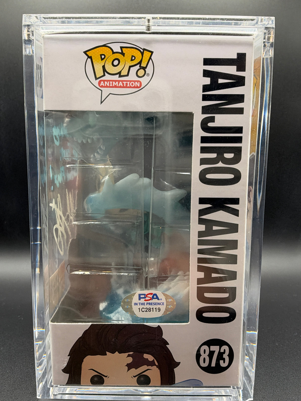 Funko PoP! Animation: Demon Slayer: Tanjiro Kamado - 873 - Signed with Quote Box Lunch Exclusive