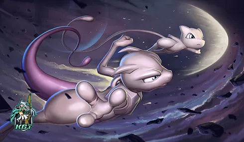 Mew & Mewtwo Pokemon Playmat