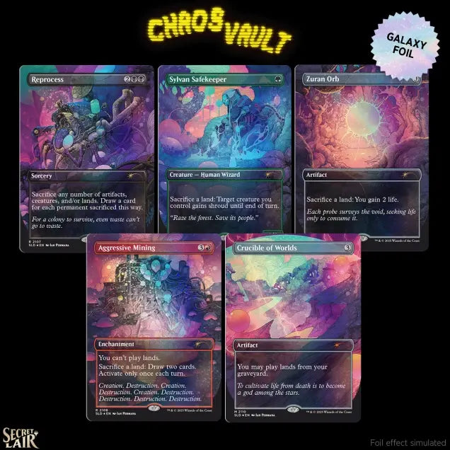 Magic The Gathering: Secret Lair x Chaos Vault Drop: Alien Auroras (Galaxy Foil)