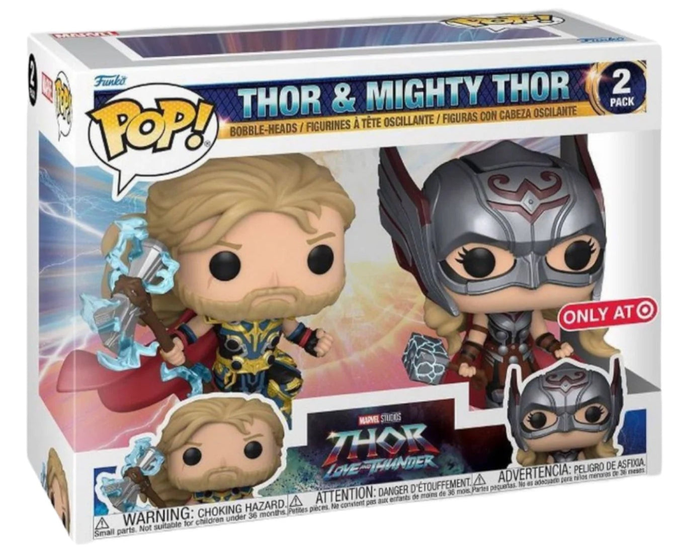 Funko PoP! Marvel: Thor & Mighty Thor (Thor: Love & Thunder) (Target Exclusive)
