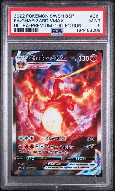 PSA 9 Pokemon TCG: 2022 Charizard Vmax SWSH261 - Black Star Promo - Ulta Premium Collection