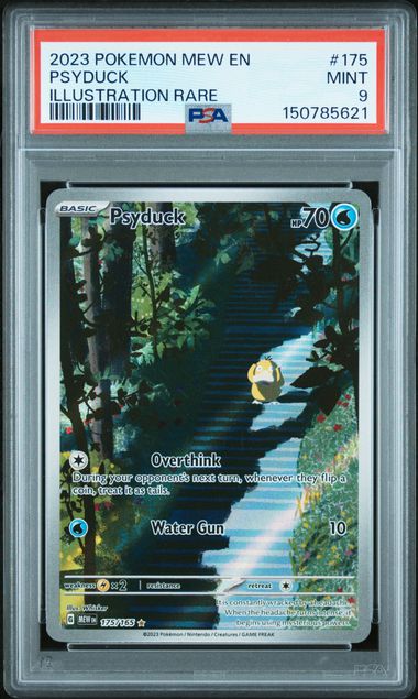 PSA 9 Pokémon TCG: 2023 Psyduck 175/165 - Illustration rare