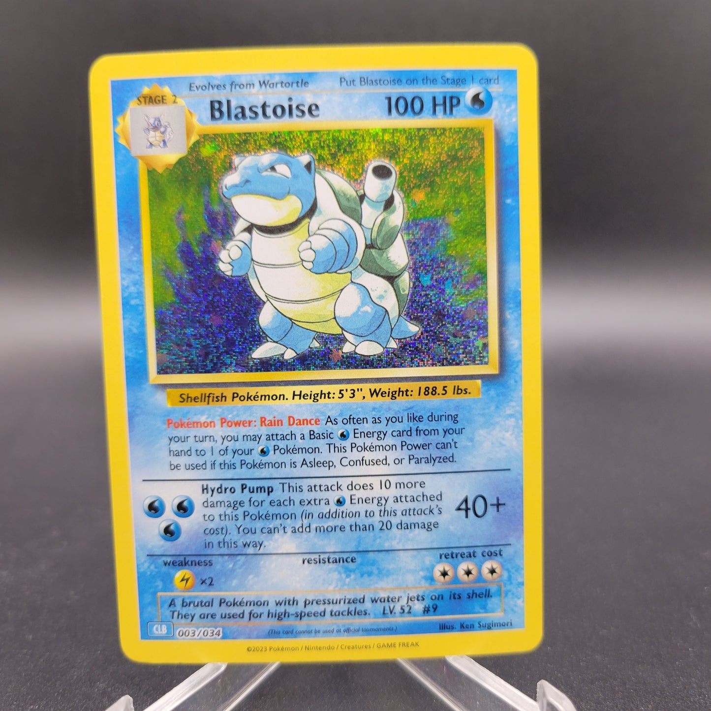 Pokémon TCG: 2023 Blastoise 003/034 CLB: Trading Card Game Classic Collection