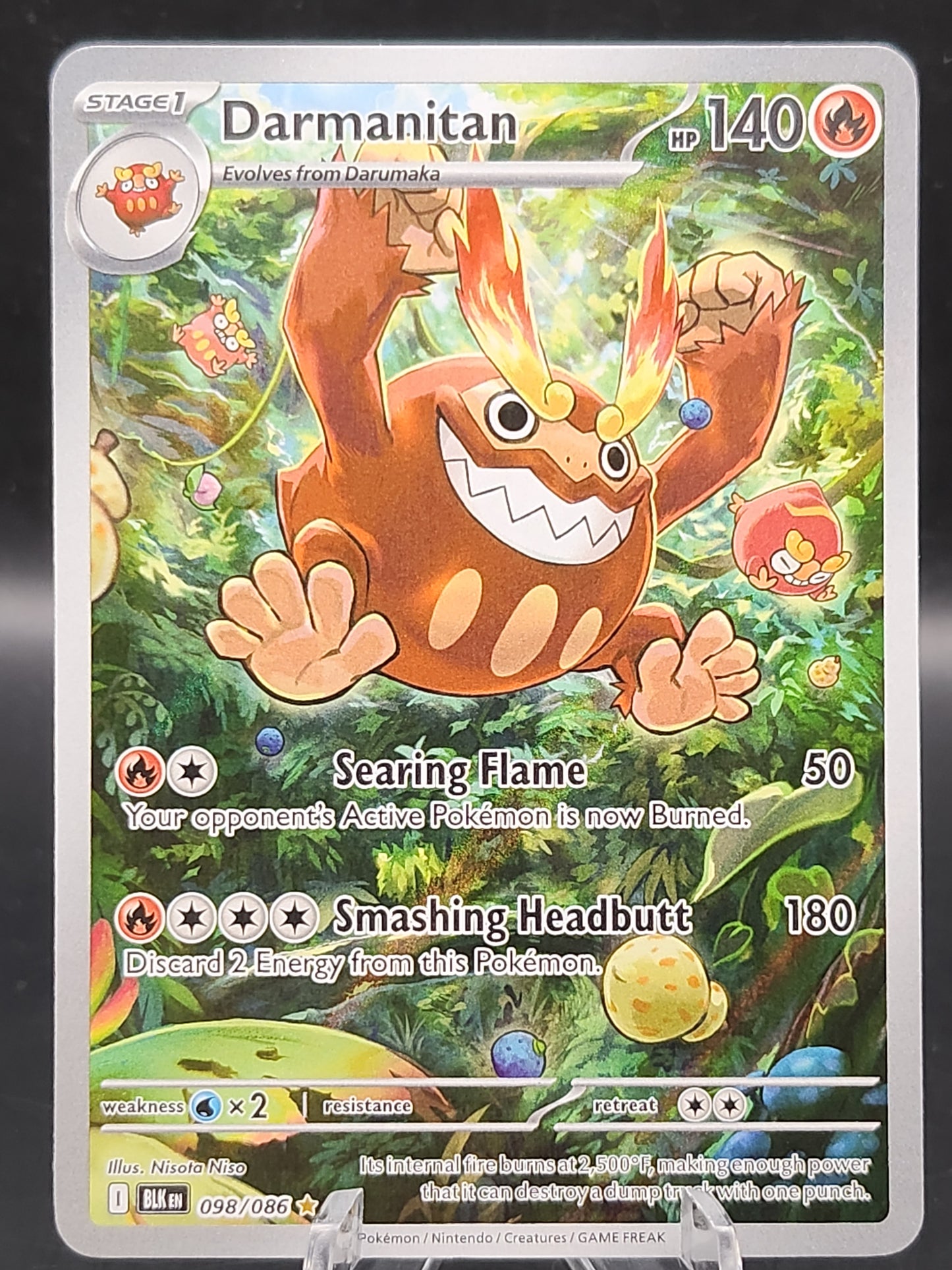 Pokémon TCG: 2025 Darmanitan 098/086 SV: Black Bolt