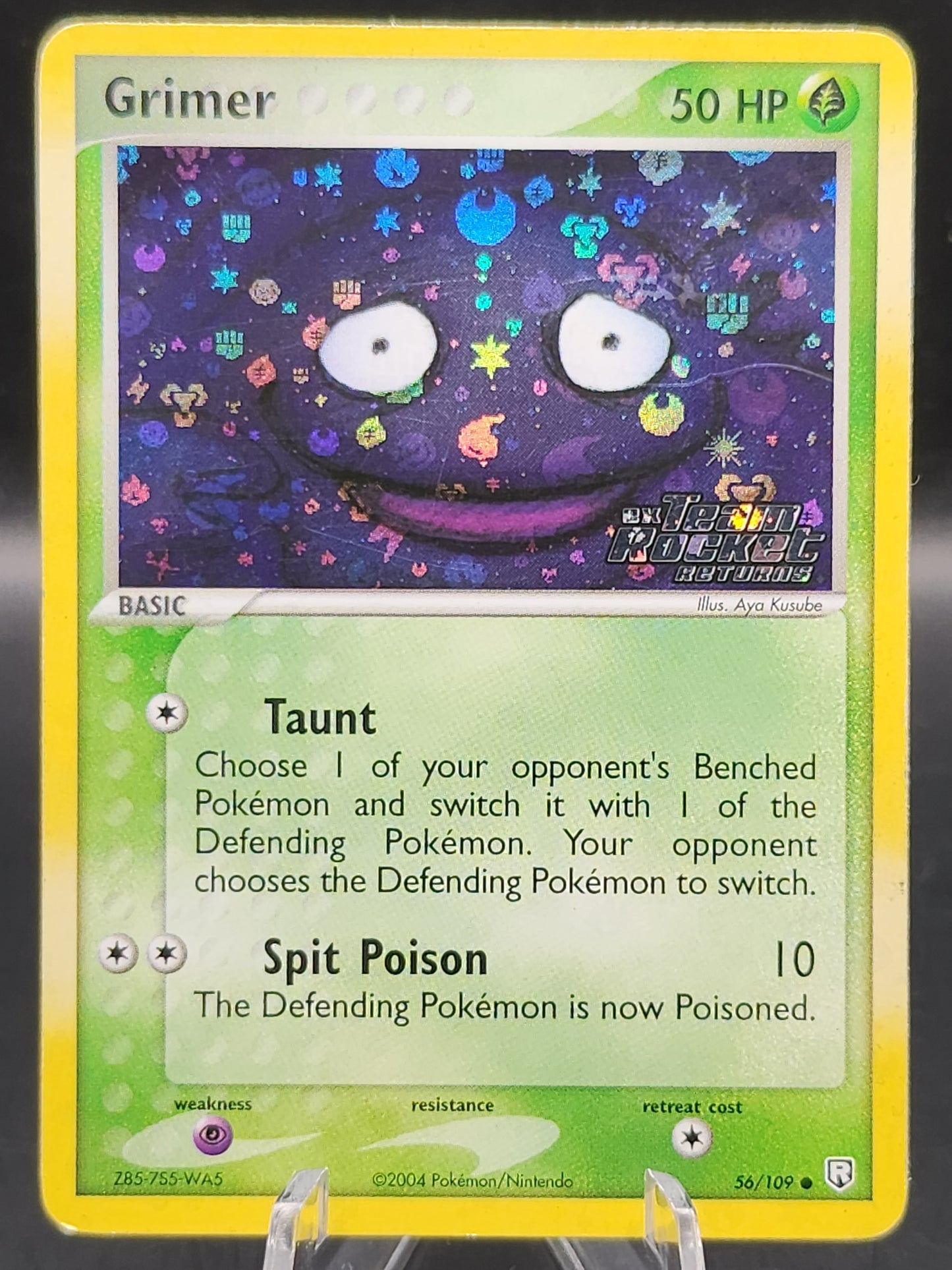 Pokémon TCG: Grimer 56/109 Team Rocket Returns Stamp