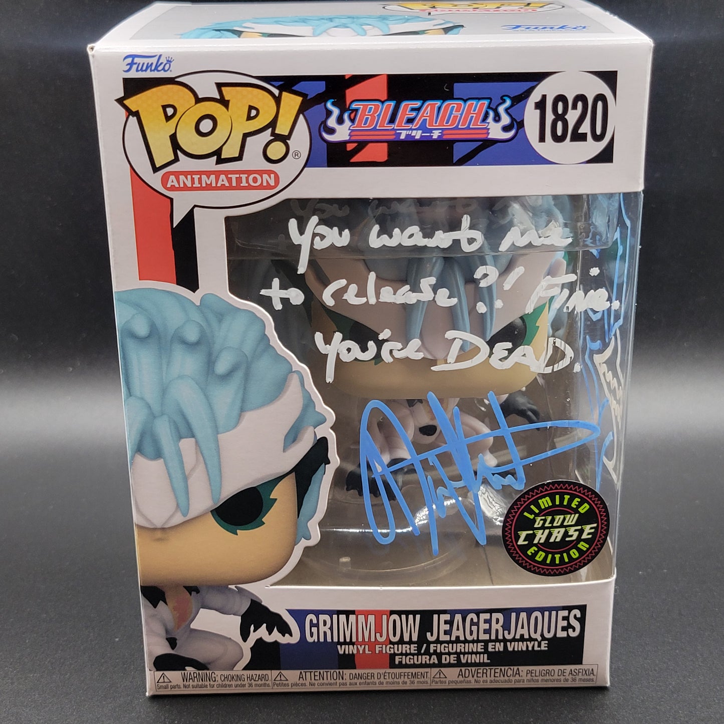 Auto Funko PoP! Anime: Grimmjow Jeagerjaques (Bleach) 1820 (Glow Chase Limited Edition)
