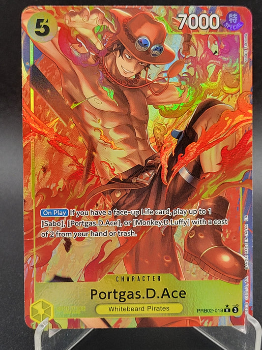One Piece TCG: Portgas.D.Ace - PRB02-018 (Alternate Art) - Premium Booster -The Best- Vol. 2 (PRB-02)
