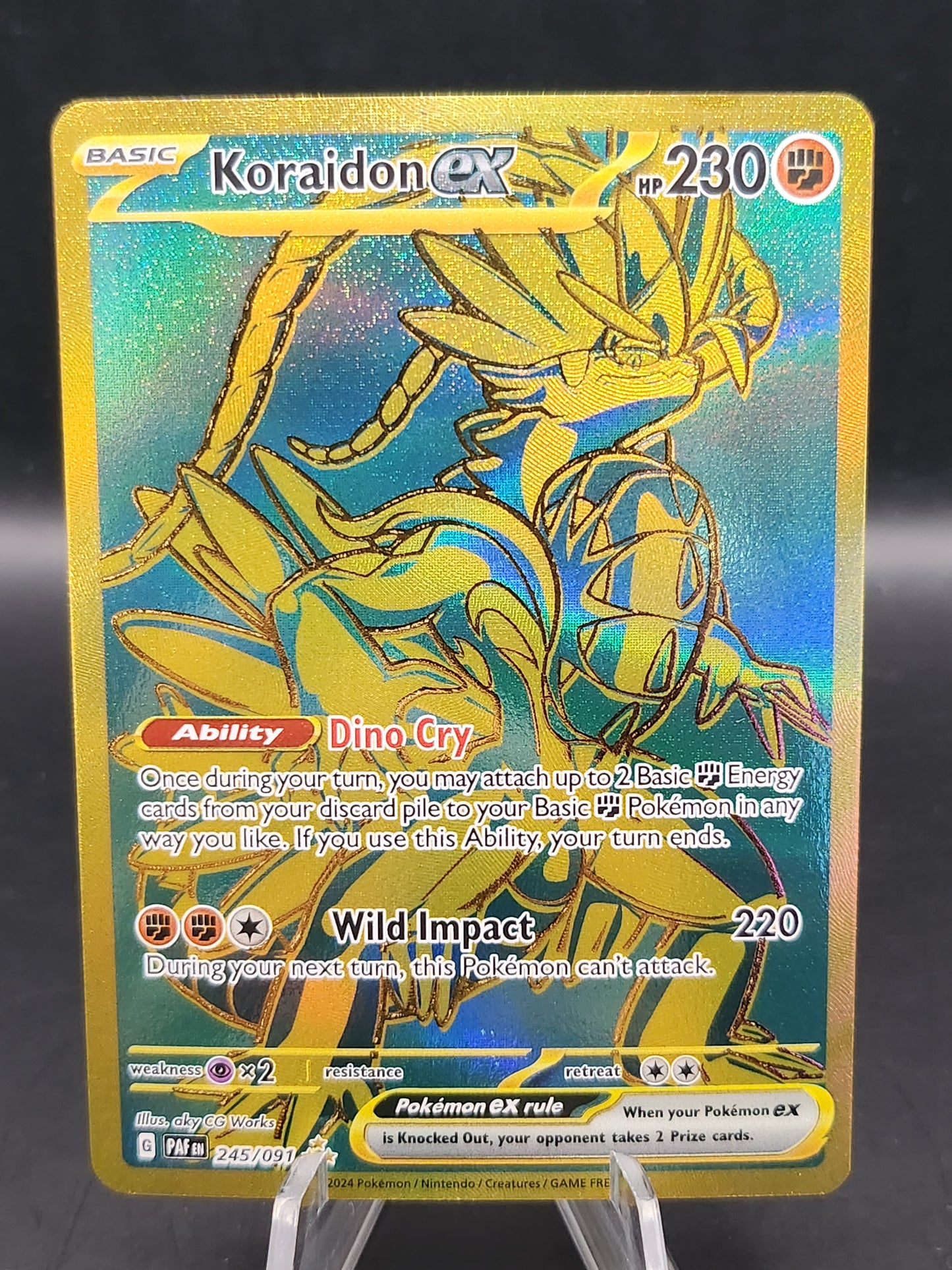 Pokemon TCG: 2024 Koraidon ex 245/091 S&V Paldean Fates